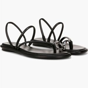 Vince Leather Sole in Tan and Black